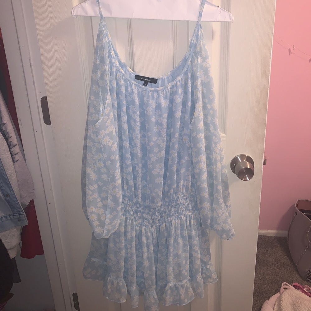 OLIVIACEOUS LA light blue floral dress
